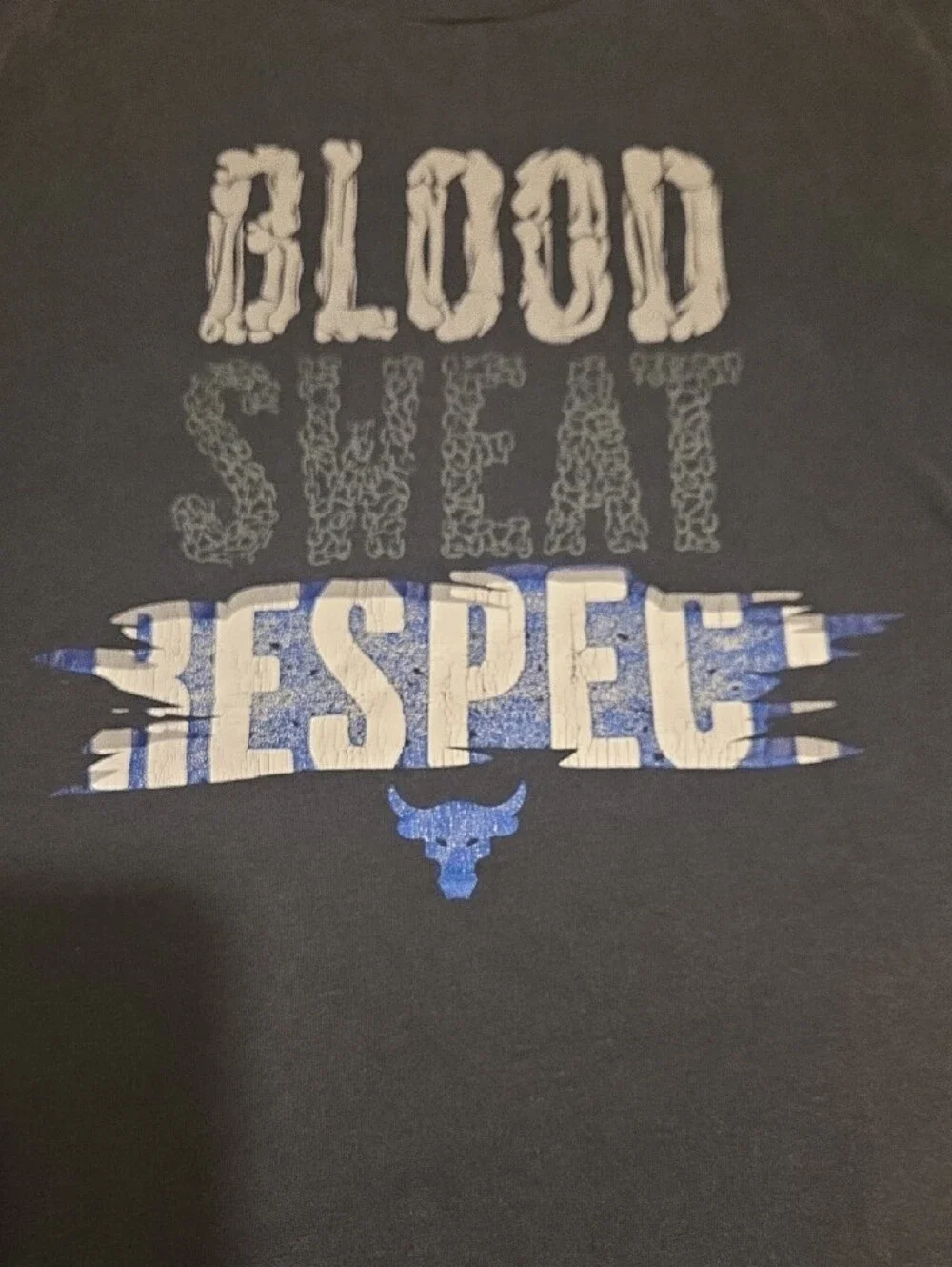 Under Armour Black Short-Sleeve 'Blood Sweat Respect' Graphic Tee